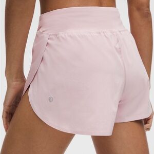 Lululemon Fast and Free High-Rise Classic-Fit Split Short 3” in Pink Haze